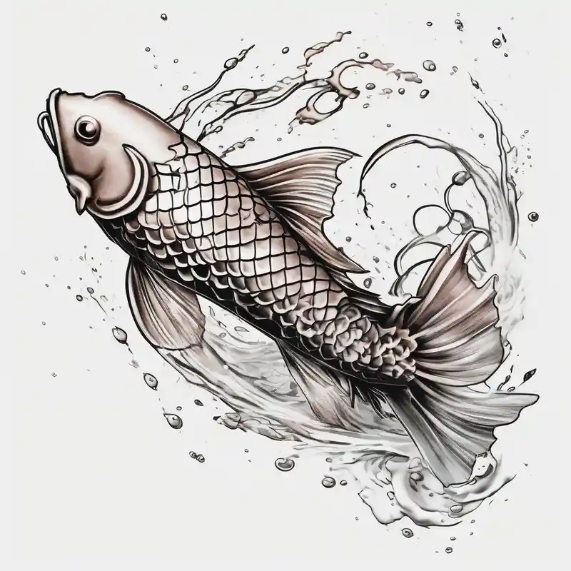 watercolor style Koi Fish Tattoo Ideas in 2025 & free generation about koi fish swimming upstream fishing tattoos and koi fish swimming upstream fishing tattoos